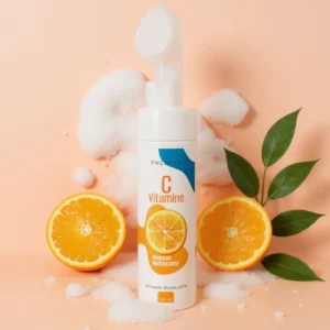 PHLORYS Mousse Nettoyante à la Vitamine C 200 ml – Nettoyage doux visage